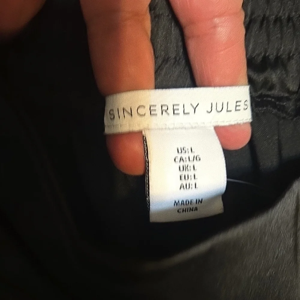 Sincerely Jules Black Satin Trousers - Picture 3 of 6